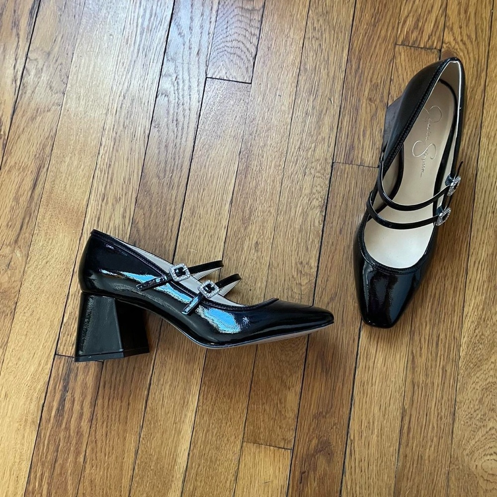 Elegant Black Patent Leather Heels